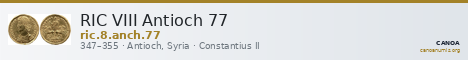 RIC VIII Antioch 77 — CANOA