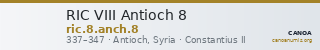 RIC VIII Antioch 8 — CANOA