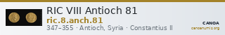 RIC VIII Antioch 81 — CANOA