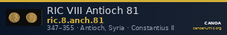 RIC VIII Antioch 81 — CANOA