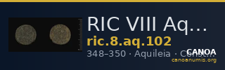 RIC VIII Aquileia 102 — CANOA