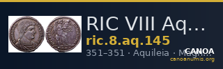 RIC VIII Aquileia 145 — CANOA