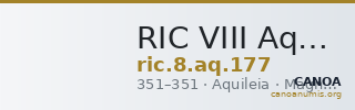 RIC VIII Aquileia 177 — CANOA
