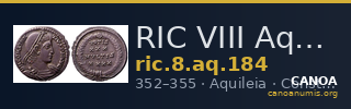 RIC VIII Aquileia 184 — CANOA