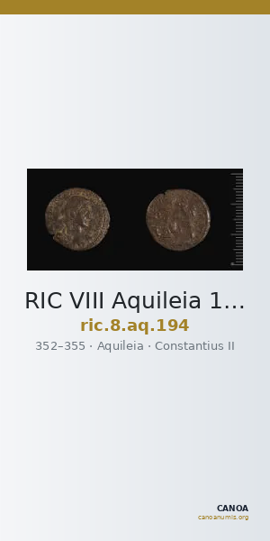 RIC VIII Aquileia 194 — CANOA