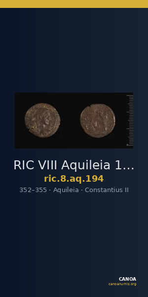 RIC VIII Aquileia 194 — CANOA