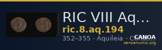 RIC VIII Aquileia 194 — CANOA