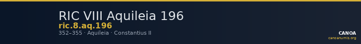 RIC VIII Aquileia 196 — CANOA
