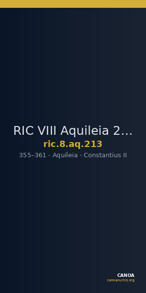 RIC VIII Aquileia 213 — CANOA