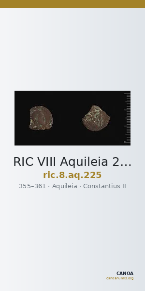 RIC VIII Aquileia 225 — CANOA