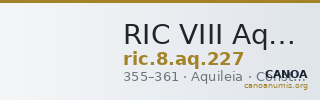 RIC VIII Aquileia 227 — CANOA