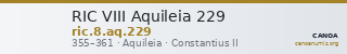 RIC VIII Aquileia 229 — CANOA