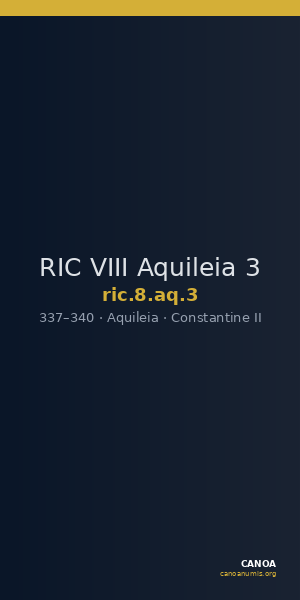 RIC VIII Aquileia 3 — CANOA