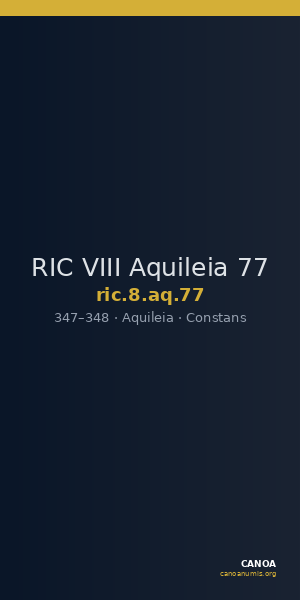 RIC VIII Aquileia 77 — CANOA