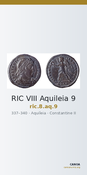 RIC VIII Aquileia 9 — CANOA
