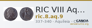 RIC VIII Aquileia 9 — CANOA