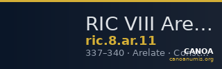 RIC VIII Arelate 11 — CANOA