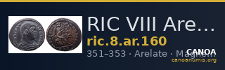 RIC VIII Arelate 160 — CANOA