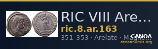 RIC VIII Arelate 163 — CANOA