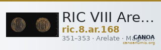 RIC VIII Arelate 168 — CANOA