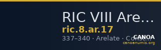 RIC VIII Arelate 17 — CANOA