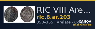 RIC VIII Arelate 203 — CANOA