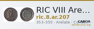 RIC VIII Arelate 207 — CANOA