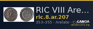 RIC VIII Arelate 207 — CANOA