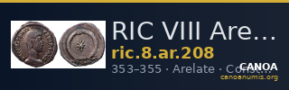 RIC VIII Arelate 208 — CANOA