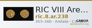 RIC VIII Arelate 238 — CANOA