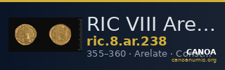 RIC VIII Arelate 238 — CANOA