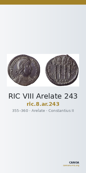 RIC VIII Arelate 243 — CANOA