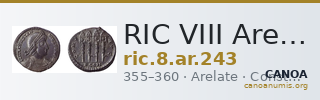 RIC VIII Arelate 243 — CANOA