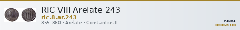 RIC VIII Arelate 243 — CANOA