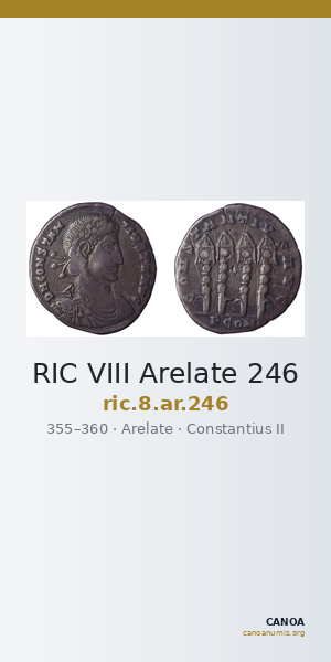 RIC VIII Arelate 246 — CANOA