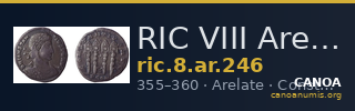 RIC VIII Arelate 246 — CANOA
