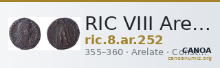 RIC VIII Arelate 252 — CANOA