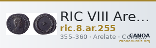 RIC VIII Arelate 255 — CANOA