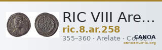 RIC VIII Arelate 258 — CANOA