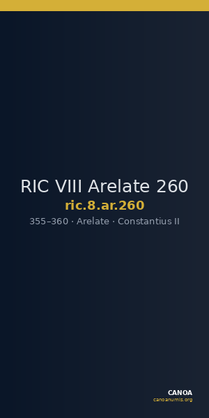 RIC VIII Arelate 260 — CANOA
