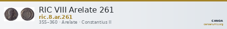 RIC VIII Arelate 261 — CANOA