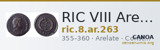 RIC VIII Arelate 263 — CANOA