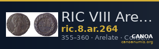 RIC VIII Arelate 264 — CANOA