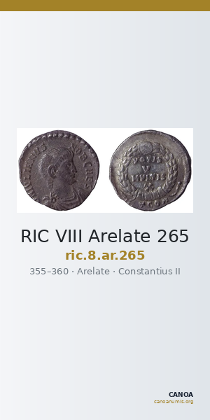 RIC VIII Arelate 265 — CANOA