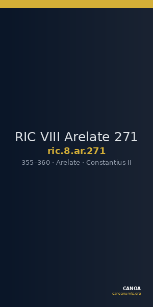 RIC VIII Arelate 271 — CANOA