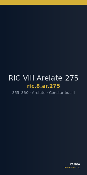 RIC VIII Arelate 275 — CANOA