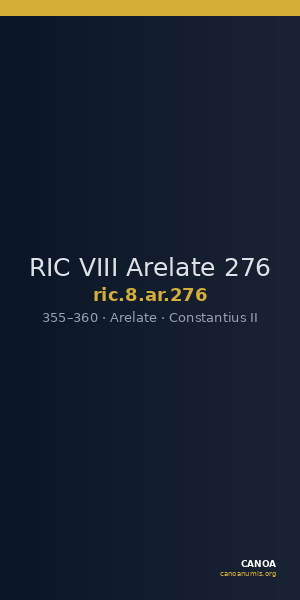 RIC VIII Arelate 276 — CANOA