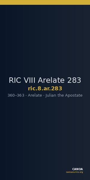 RIC VIII Arelate 283 — CANOA