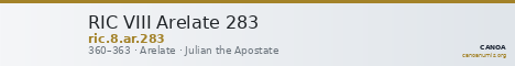 RIC VIII Arelate 283 — CANOA