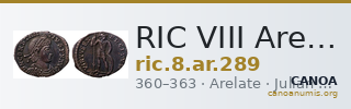 RIC VIII Arelate 289 — CANOA
